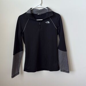 The North Face Cinder Black and Gray Quarter Zip